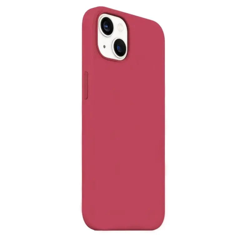 Cases & Covers for iPhone 13 mini / Bubblegum Pink Liquid Silicone Microfiber Slim Soft Touch Phone Case for Apple iPhone