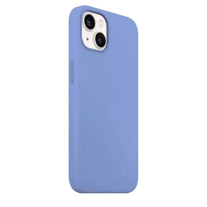 Cases & Covers for iPhone 13 mini / Dull Blue Liquid Silicone Microfiber Slim Soft Touch Phone Case for Apple iPhone