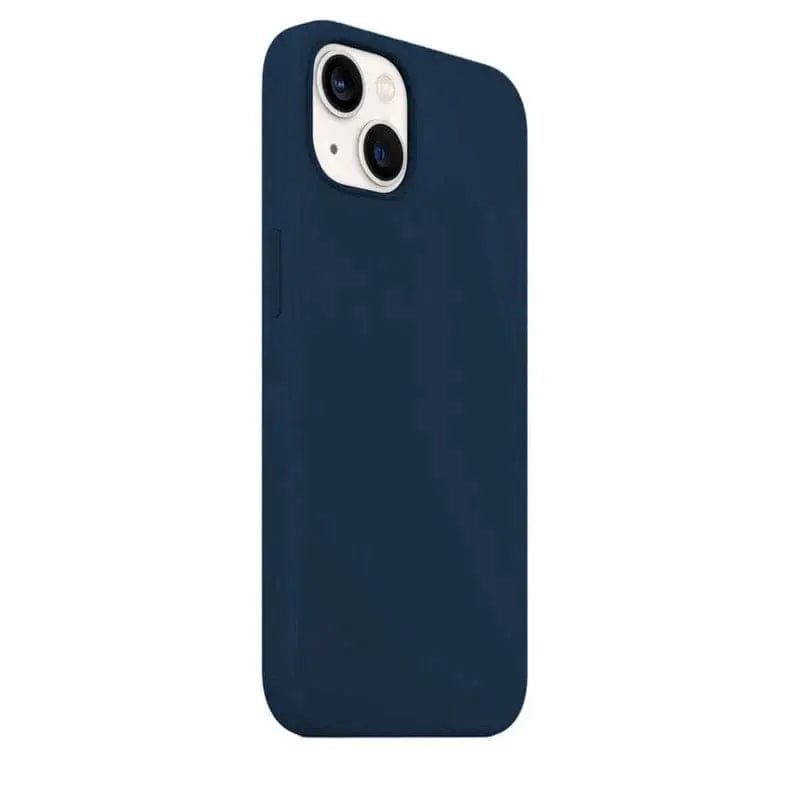 Cases & Covers for iPhone 14 Pro Max / Denim Blue Liquid Silicone Microfiber Slim Soft Touch Phone Case for Apple iPhone