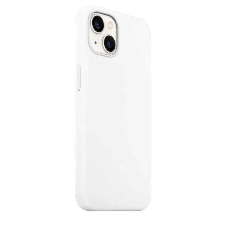 Cases & Covers for iPhone 14 Pro Max / White Liquid Silicone Microfiber Slim Soft Touch Phone Case for Apple iPhone