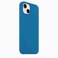 Cases & Covers for iPhone 13 / Azure Blue Apple iPhone 13 Liquid silicone Soft Phone Cover With inner microfiber
