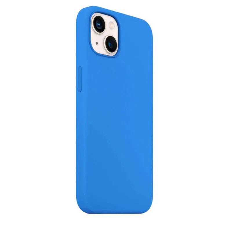 Cases & Covers for iPhone 13 / Blue Apple iPhone 13 Liquid silicone Soft Phone Cover With inner microfiber