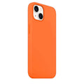 Cases & Covers for iPhone 13 / Bright Orange Apple iPhone 13 Liquid silicone Soft Phone Cover With inner microfiber