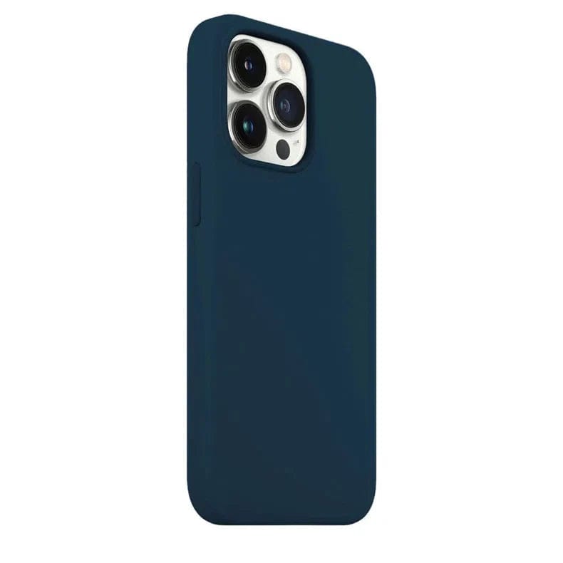 Cases & Covers for iPhone 13 / Dark Teal Apple iPhone 13 Liquid silicone Soft Phone Cover With inner microfiber