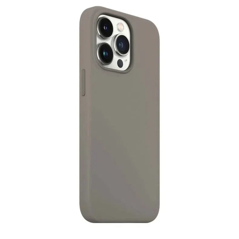 Cases & Covers for iPhone 13 / Grey Apple iPhone 13 Liquid silicone Soft Phone Cover With inner microfiber