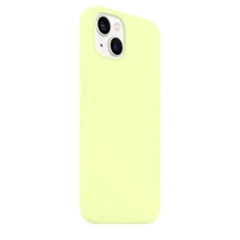 Cases & Covers for iPhone 13 / Light Yellow Apple iPhone 13 Liquid silicone Soft Phone Cover With inner microfiber