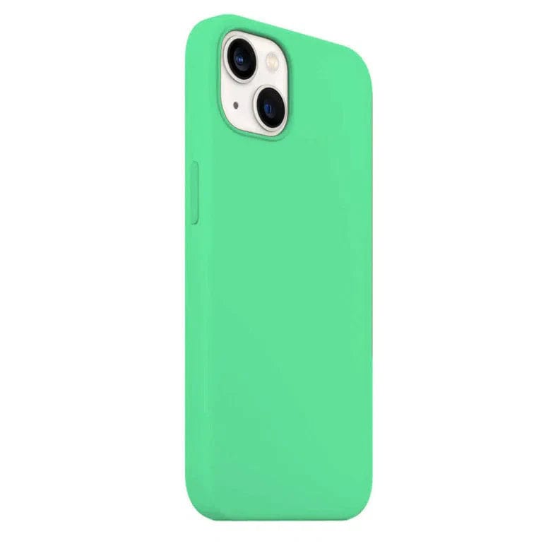 Cases & Covers for iPhone 13 / Medium Sea Green Apple iPhone 13 Liquid silicone Soft Phone Cover With inner microfiber
