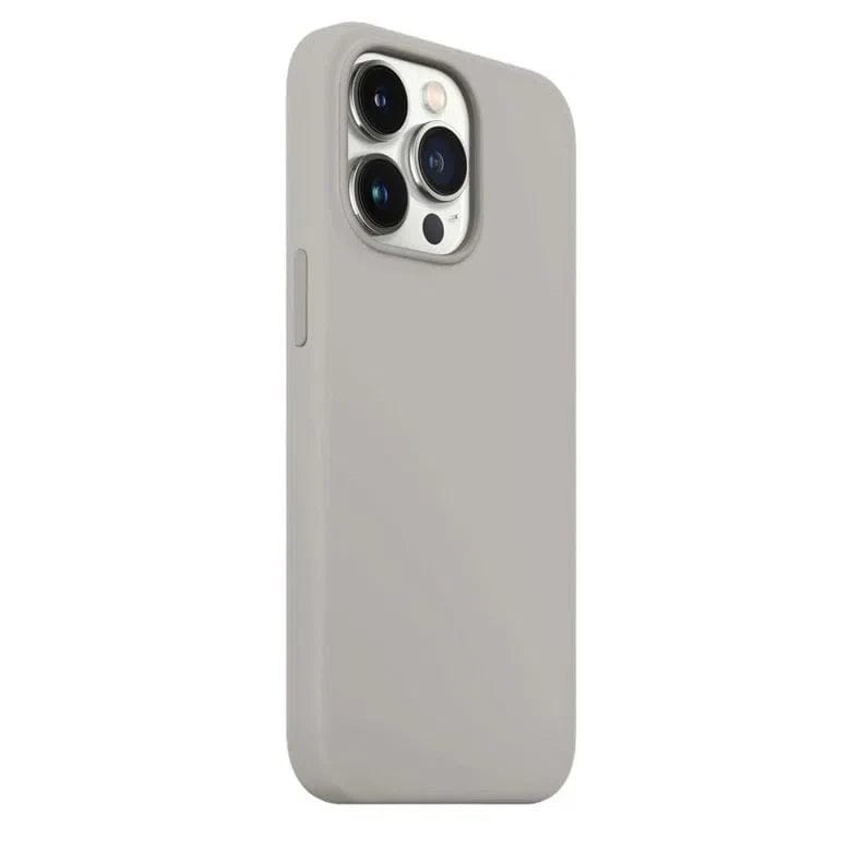 Cases & Covers for iPhone 13 / Off White Apple iPhone 13 Liquid silicone Soft Phone Cover With inner microfiber