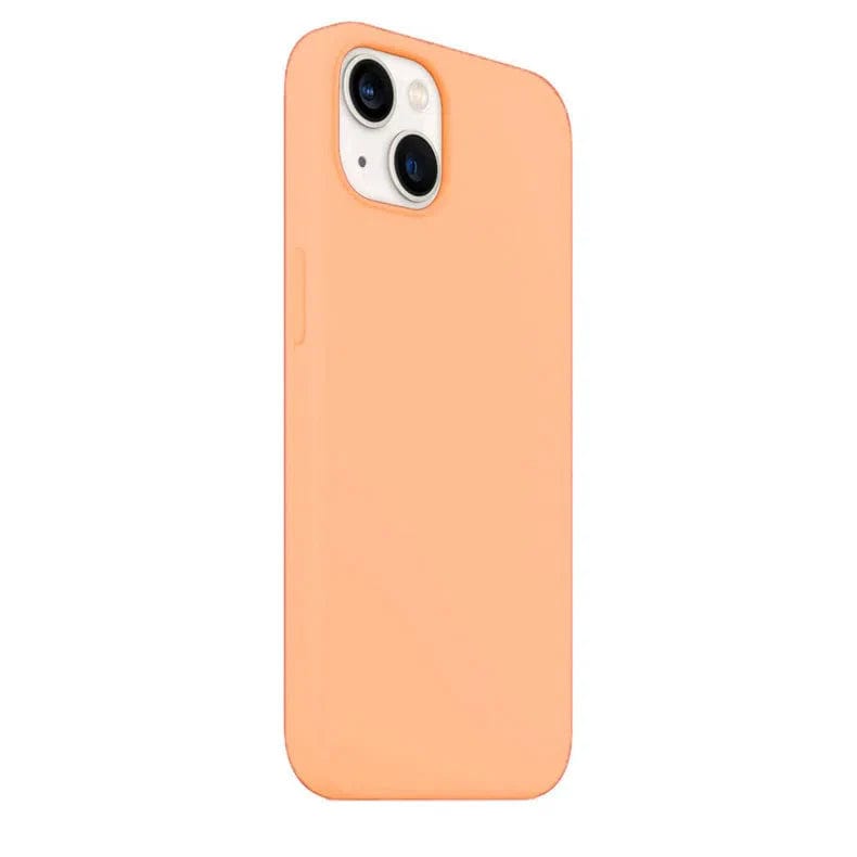 Cases & Covers for iPhone 13 / Papaya Orange Apple iPhone 13 Liquid silicone Soft Phone Cover With inner microfiber