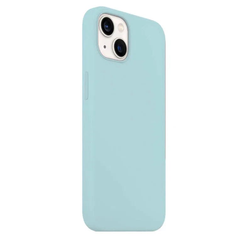 Cases & Covers for iPhone 13 / Powder Blue Apple iPhone 13 Liquid silicone Soft Phone Cover With inner microfiber