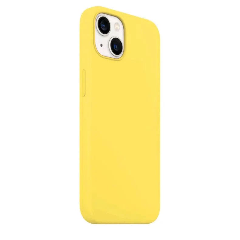 Cases & Covers for iPhone 13 / Yellow Apple iPhone 13 Liquid silicone Soft Phone Cover With inner microfiber