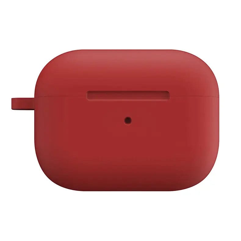 Cases & Covers for Airpods Pro | Pro 2 / Red Liquid Silicone Soft Skin front LED visible Case for Apple Airpods