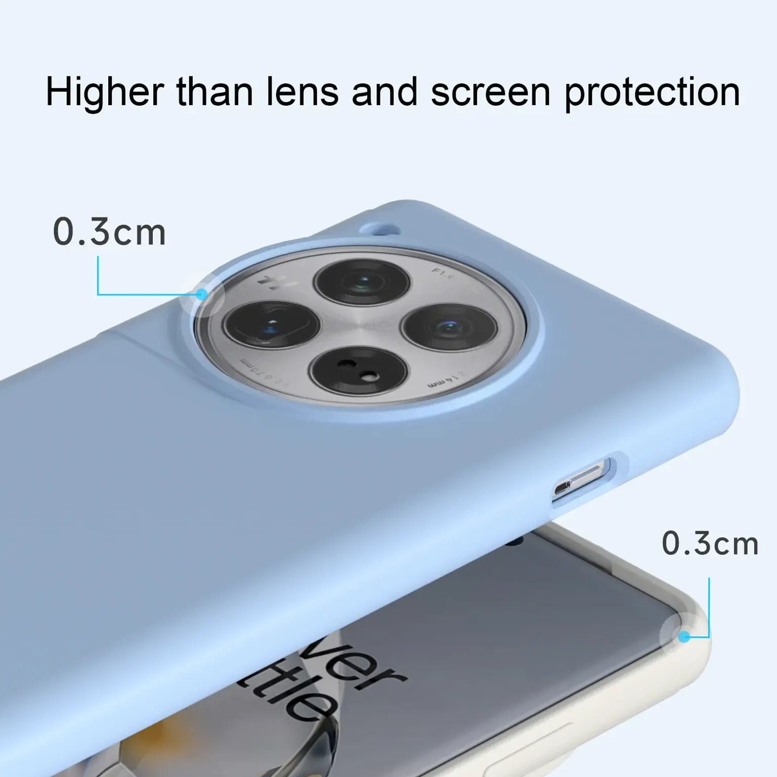 Cases & Covers Liquid Silicone Soft Touch Feel hard Case for OnePlus 12R