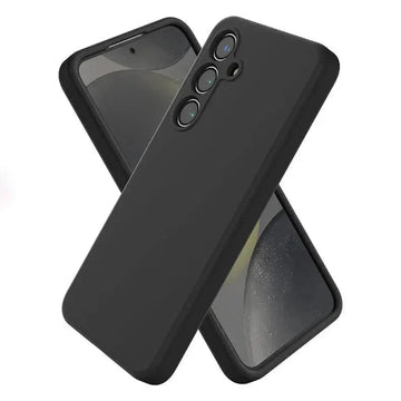 Black Liquid Silicone Soft Touch Feel hard Case for Samsung M55 5G Cases & Covers