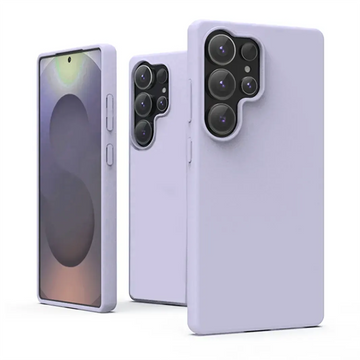 ktusu Generic Cases & Covers Liquid Silicone Soft Touch Feel hard Case for Samsung S24 Ultra Lilac Purple