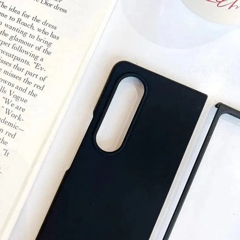 Black Liquid Silicone Soft Touch Feel hard Case for Samsung Z Fold2 Cases & Covers