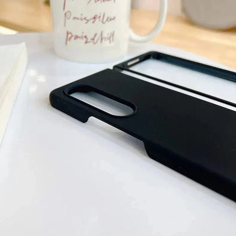 Black Liquid Silicone Soft Touch Feel hard Case for Samsung Z Fold2 Cases & Covers