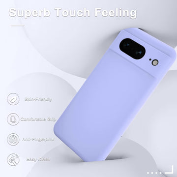Cases & Covers Liquid Soft Silicone Microfiber Case for Google Pixel 8