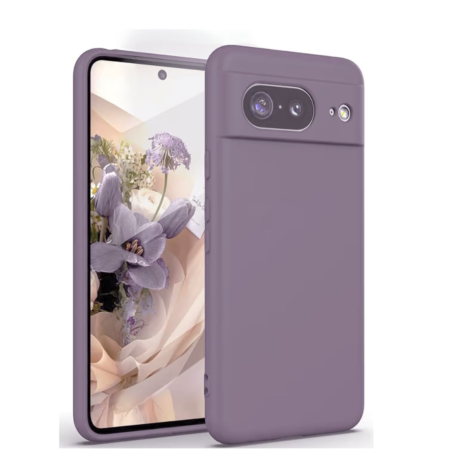 Cases & Covers Liquid Soft Silicone Microfiber Case for Google Pixel 8