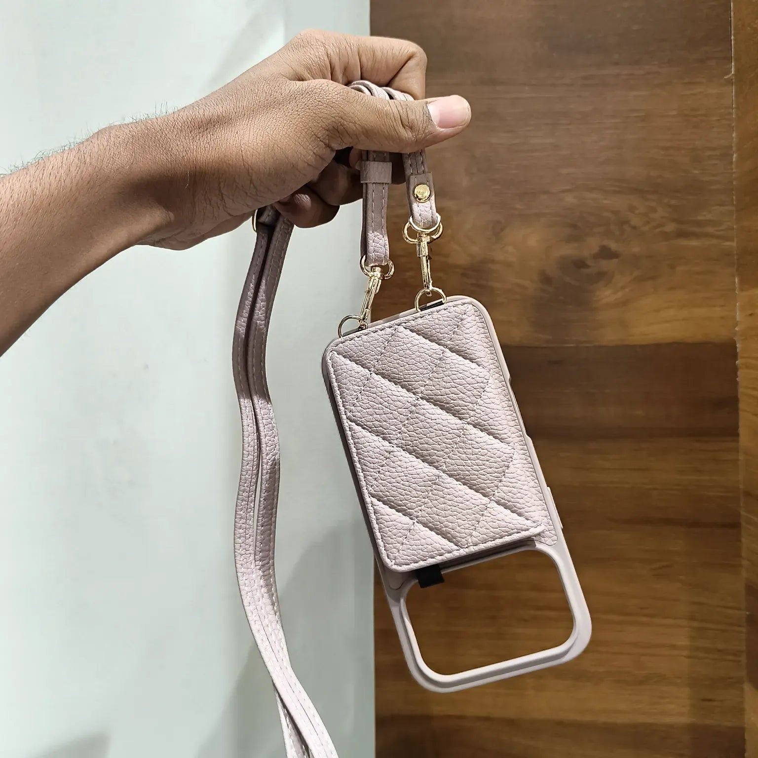Cases & Covers Luxury Crossbody Mirror Wallet Cards Solt Leather Case for iPhone 17 Pro Max