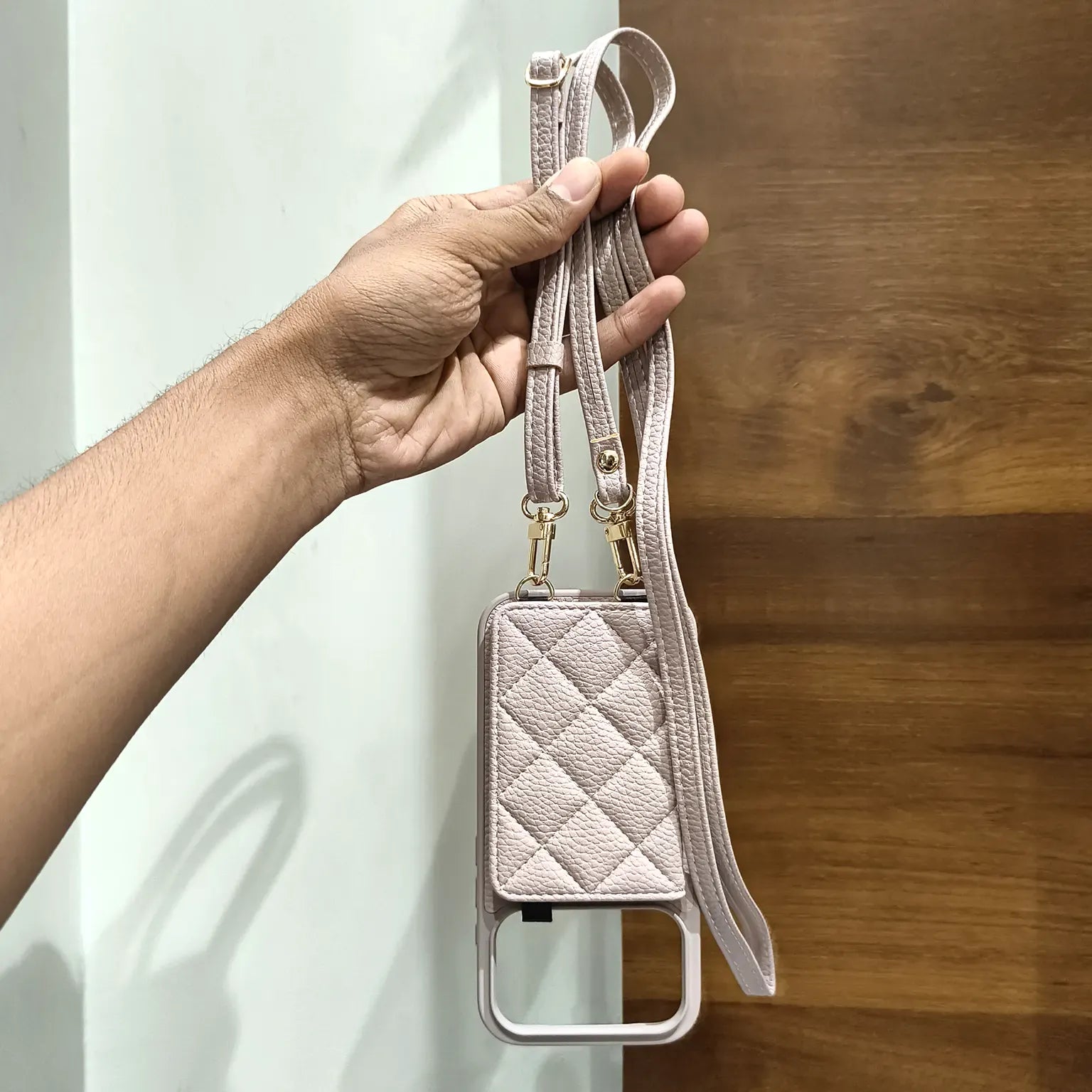 Cases & Covers Luxury Crossbody Mirror Wallet Cards Solt Leather Case for iPhone 17 Pro Max
