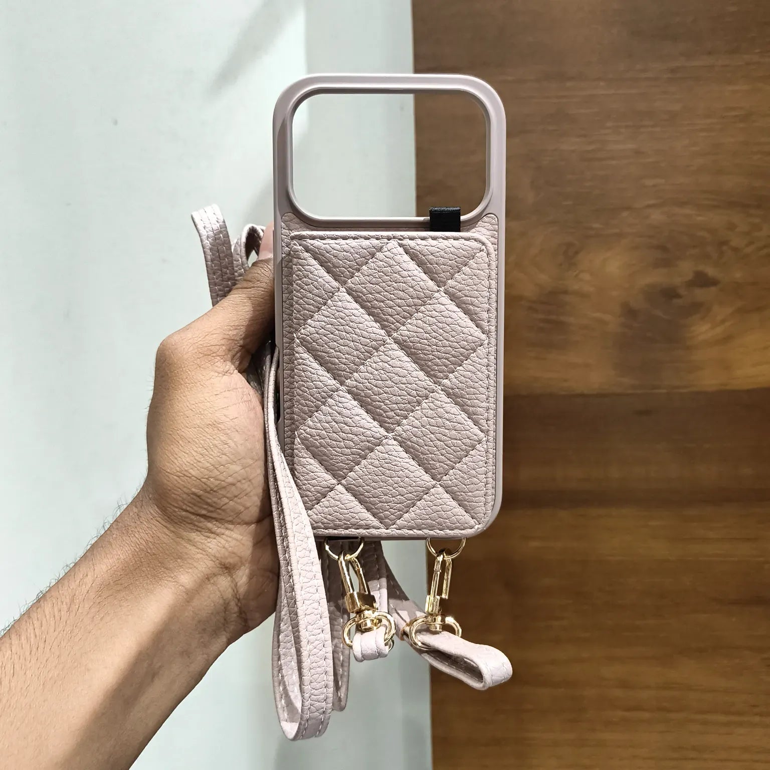 Cases & Covers Luxury Crossbody Mirror Wallet Cards Solt Leather Case for iPhone 17 Pro Max