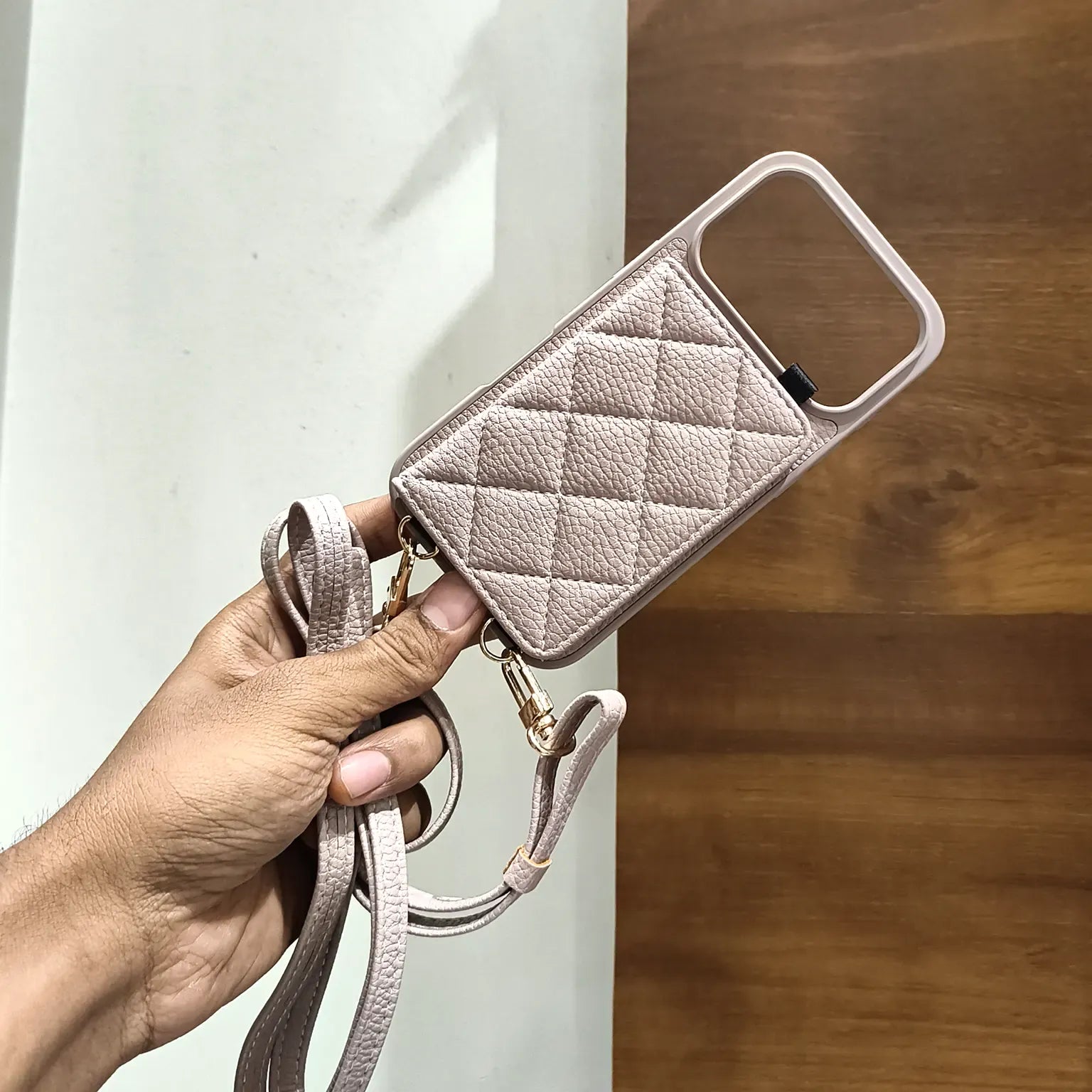 Cases & Covers Luxury Crossbody Mirror Wallet Cards Solt Leather Case for iPhone 17 Pro Max