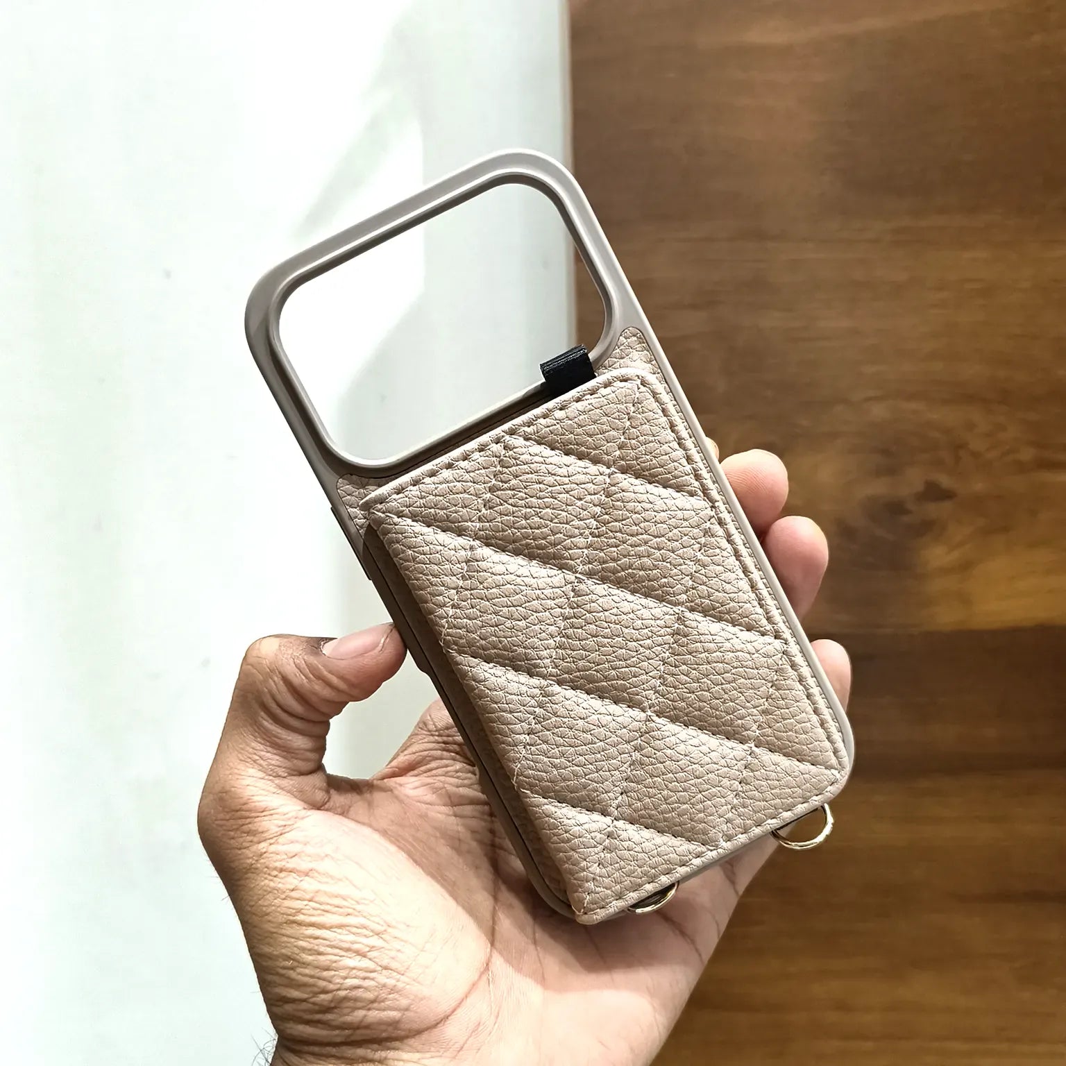 Cases & Covers Luxury Crossbody Mirror Wallet Cards Solt Leather Case for iPhone 17 Pro Max