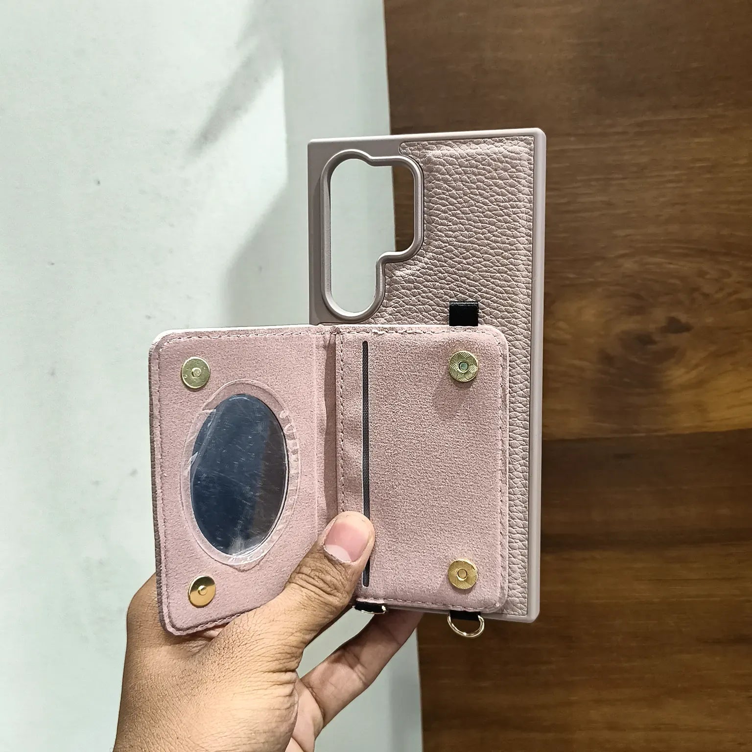 Cases & Covers Luxury Crossbody Mirror Wallet Cards Solt Leather Case for Samsung S26 Ultra