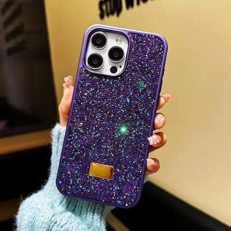 Cases & Covers for iPhone 15 Pro Max / Blue Luxury Glitter Diamond Bling Shockproof Phone Case for Apple iPhone