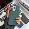 Cases & Covers for iPhone 14 Pro Max / Green Luxury Weave Breathable Matte Silicone Soft Grid Case for Apple iPhone