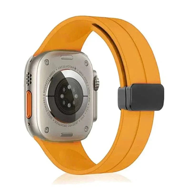 Magnetic D-Buckle Silicone Band for Apple Watch 38 | 40 | 41 | 42mm S10