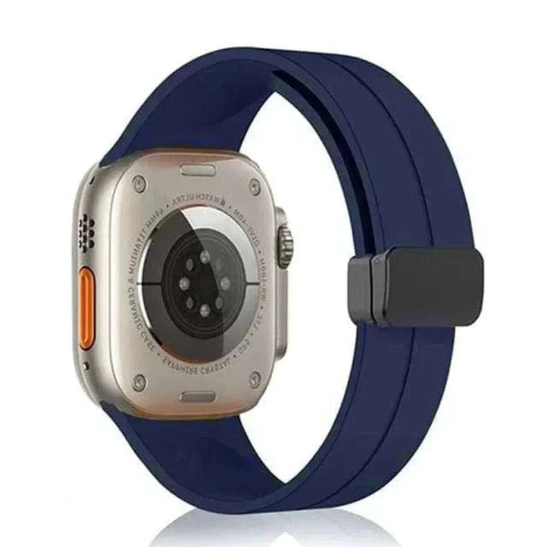 Magnetic D-Buckle Silicone Band for Apple Watch 38 | 40 | 41 | 42mm S10