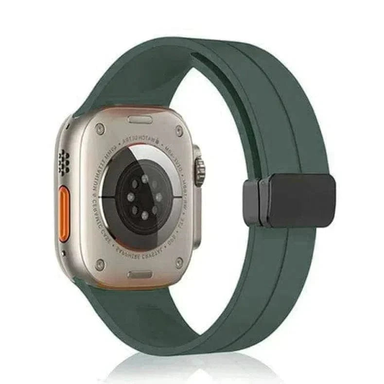 Magnetic D-Buckle Silicone Band for Apple Watch 38 | 40 | 41 | 42mm S10