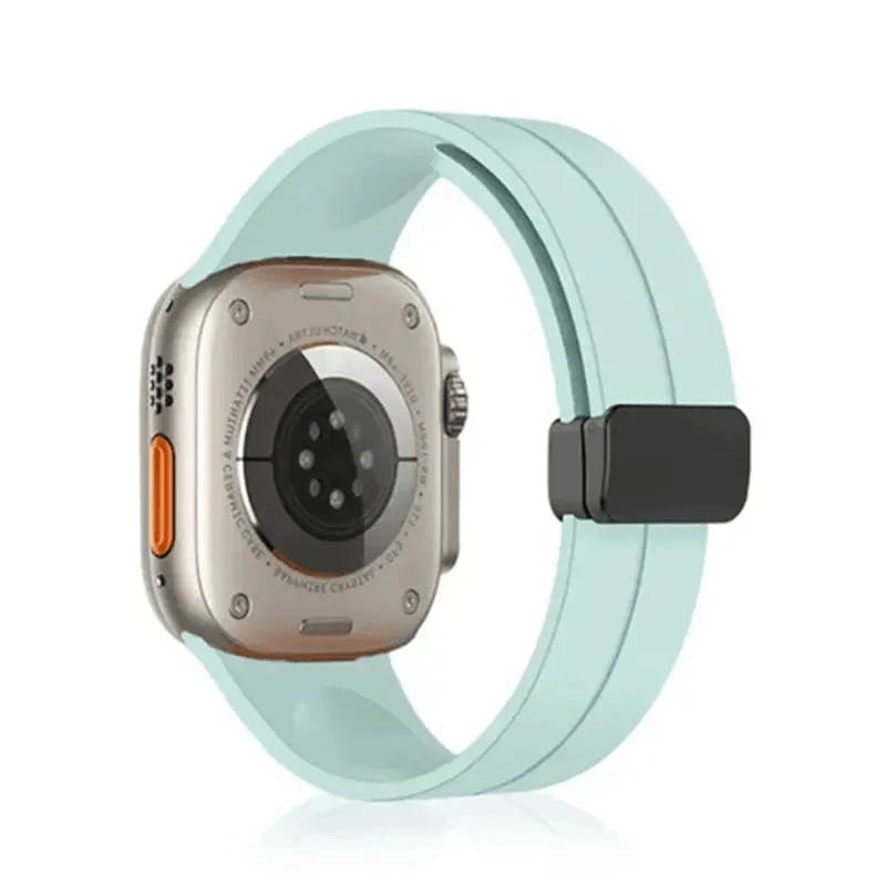 Magnetic D-Buckle Silicone Band for Apple Watch 38 | 40 | 41 | 42mm S10