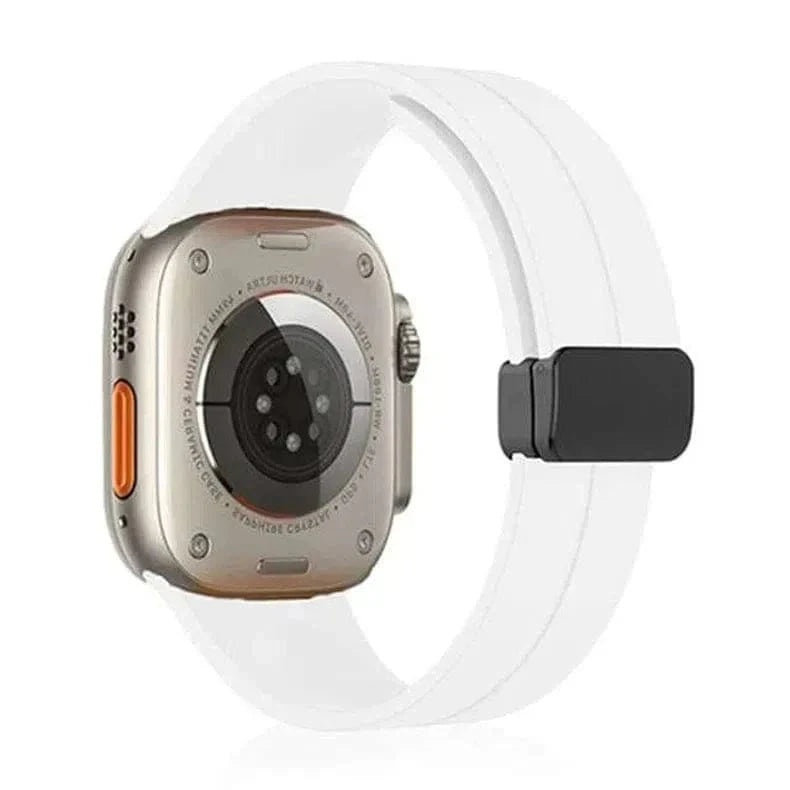 Magnetic D-Buckle Silicone Band for Apple Watch 38 | 40 | 41 | 42mm S10
