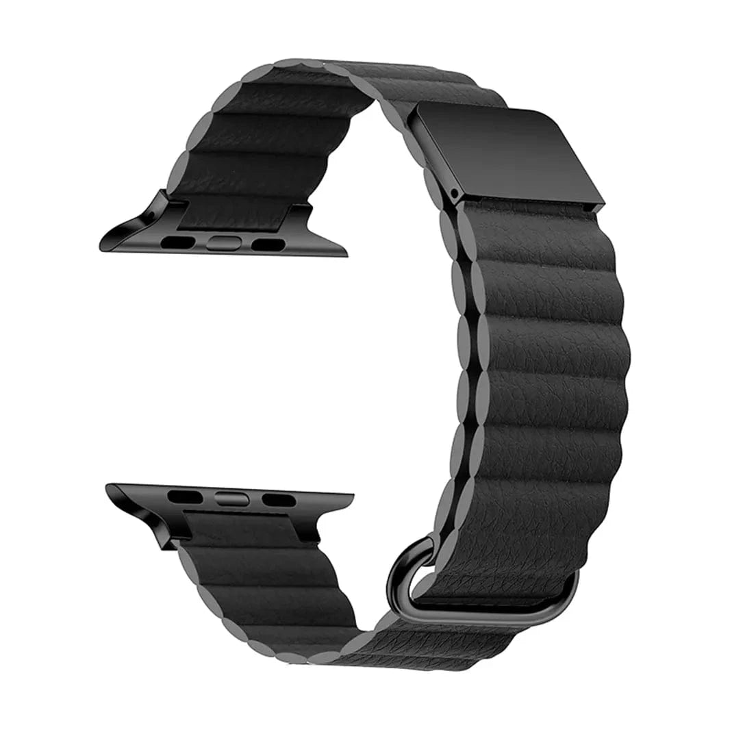 Magnetic Leather Texture Band for Apple Watch 38 | 40 | 41 | 42mm S10