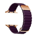 Straps & Bands for 42mm | 44mm | 45mm | Ultra 49mm / Deep Purple Apple Watch Magnetic Leather Strap Watch Band For Watch