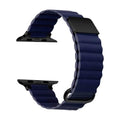 Straps & Bands for 42mm | 44mm | 45mm | Ultra 49mm / Midnight Blue Apple Watch Magnetic Leather Strap Watch Band For Watch