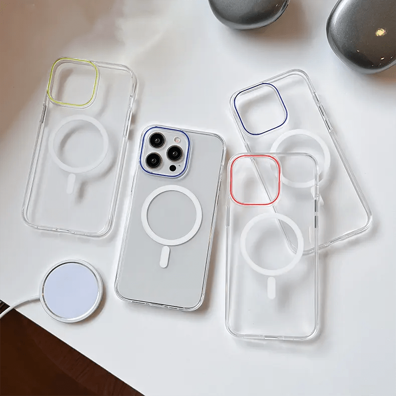 Cases & Covers for Magnetic Shield with Magsafe Transparent Phone Back Case for iPhone