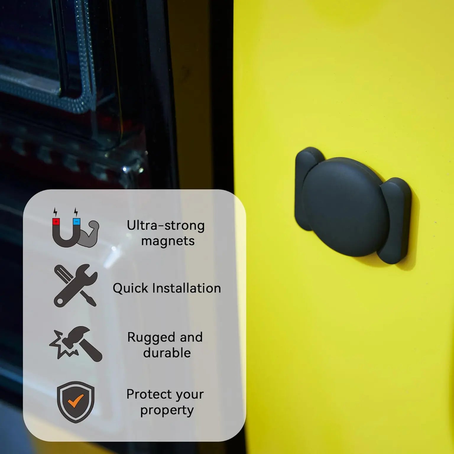 Cases & Covers Magnetic Silicone Air Tag Holder with Strong Magnet and Super Adhesive Sticker for Apple AirTag