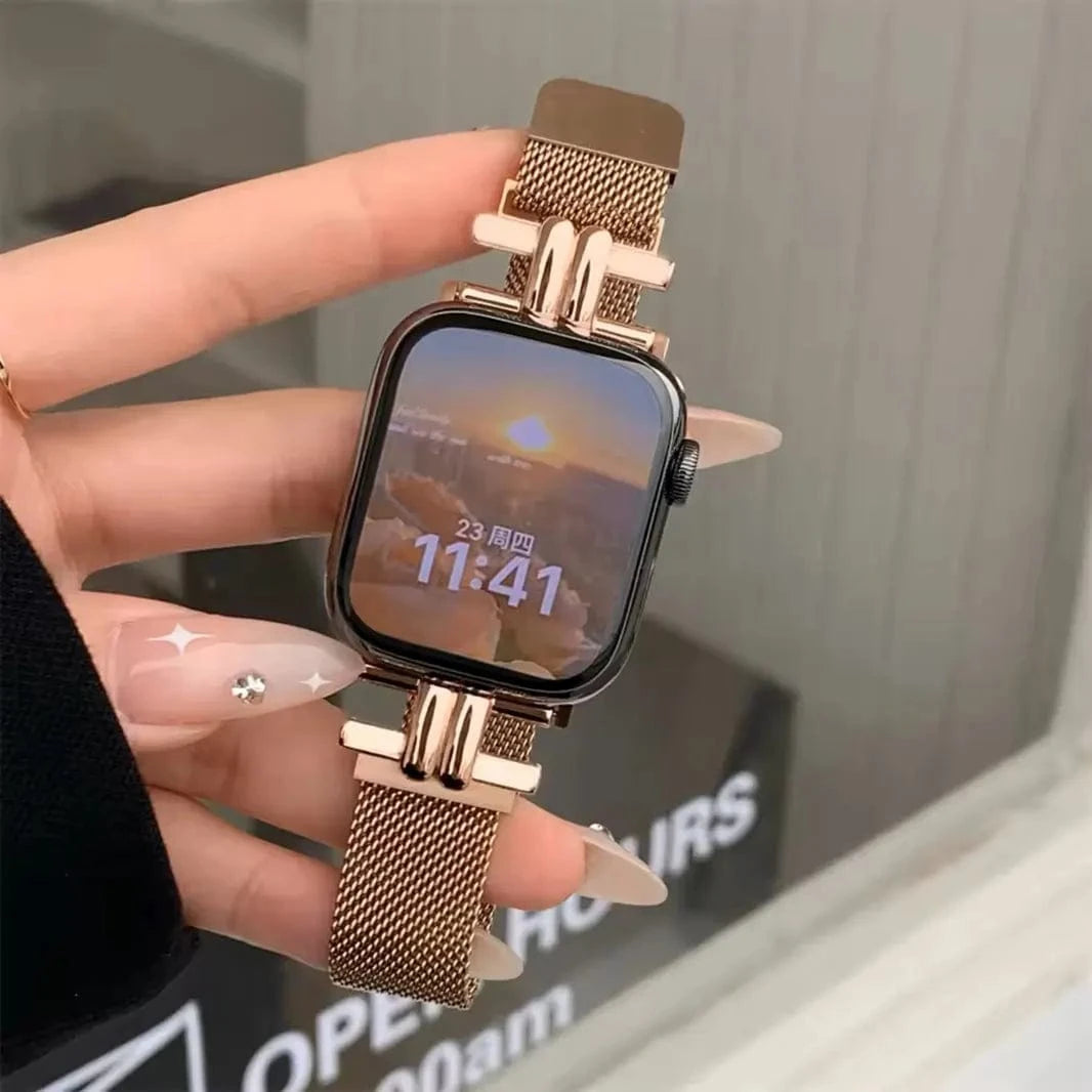 Magnetic Women Milanese Bracelet for Apple Watch 38 | 40 | 41 | 42mm S10