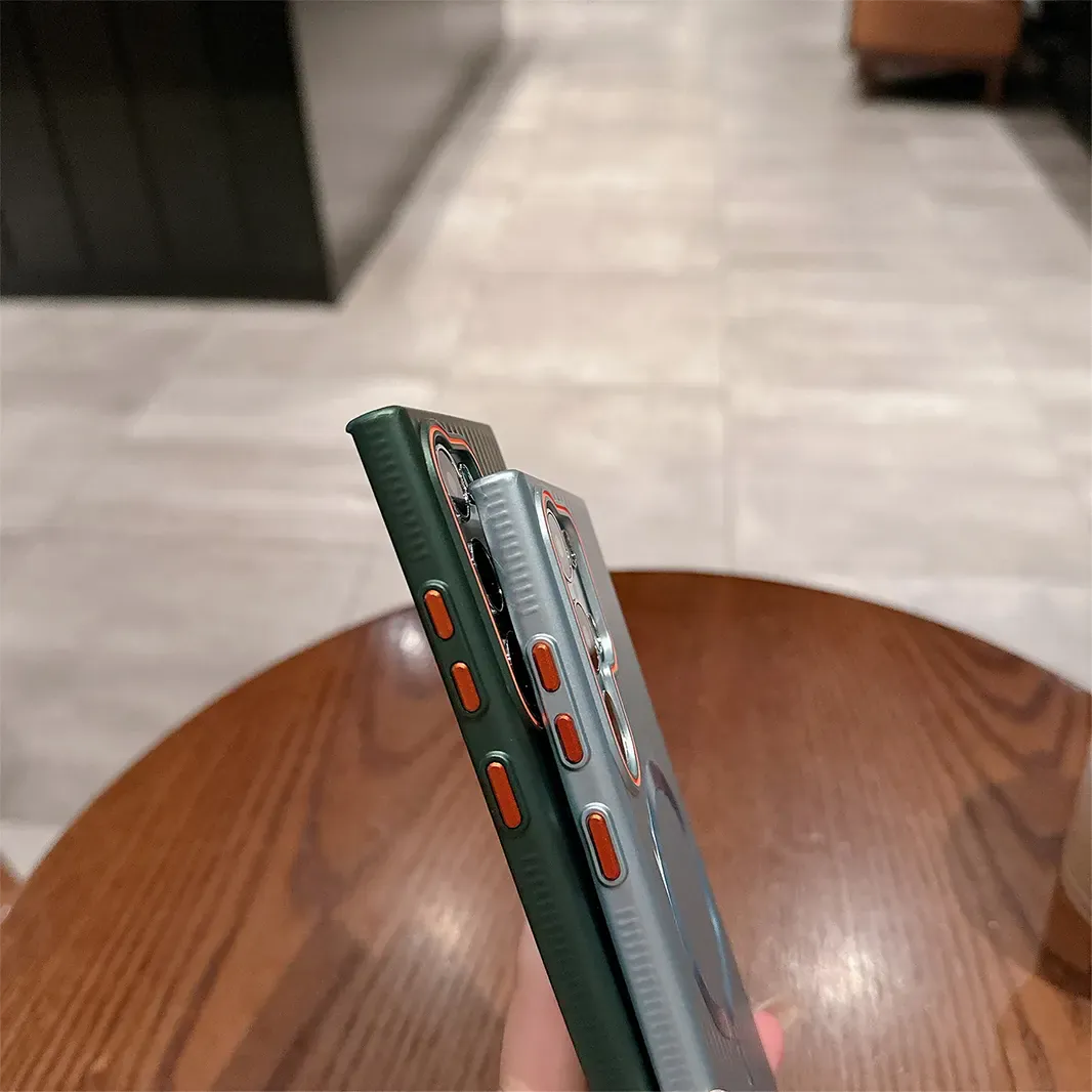 Matte Corrugated Magnetic Magsafe Hard Case for Samsung S25 Ultra Cases & Covers