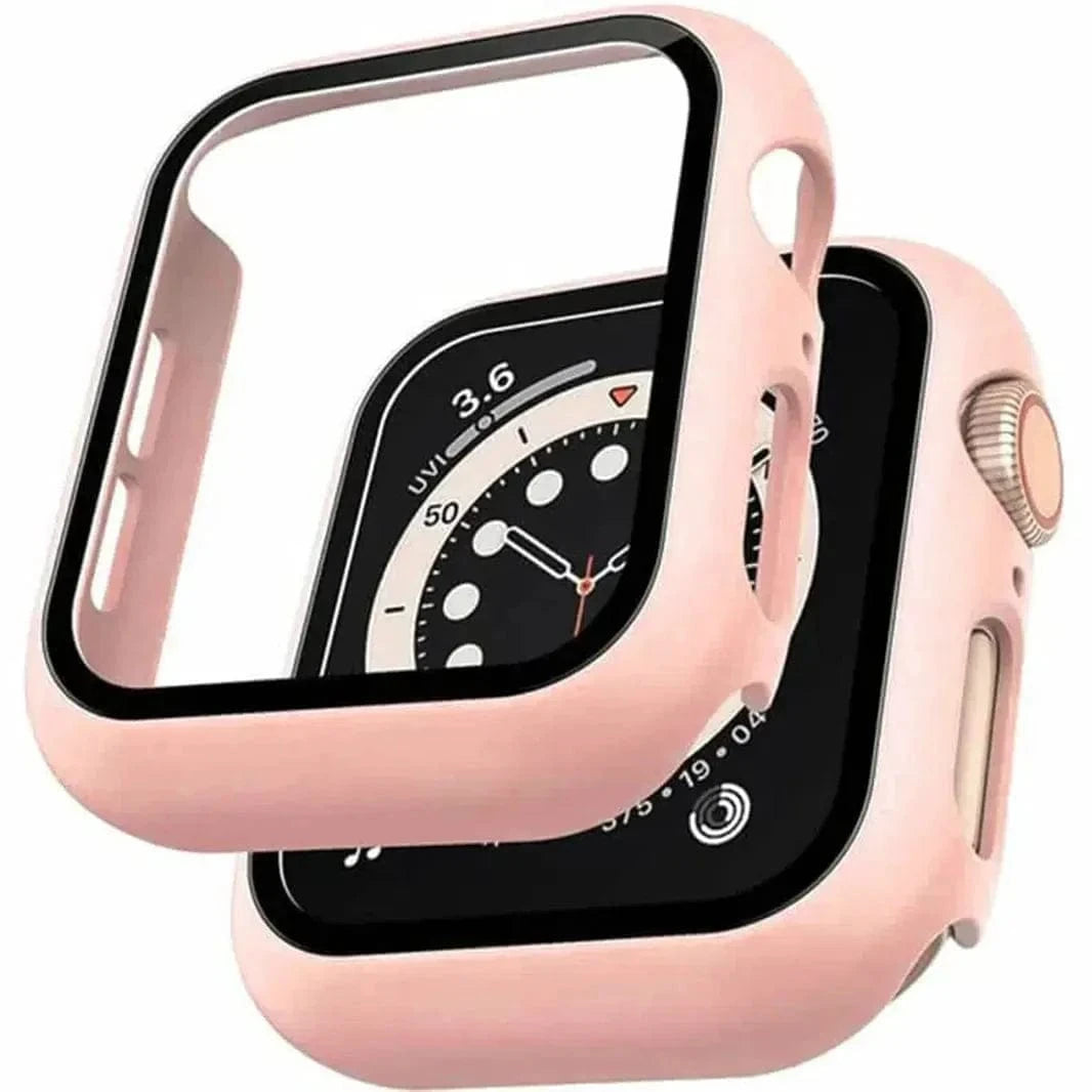 Cases & Covers Matte Protective In-Build Curved Glass Cover for Apple Watch 44mm