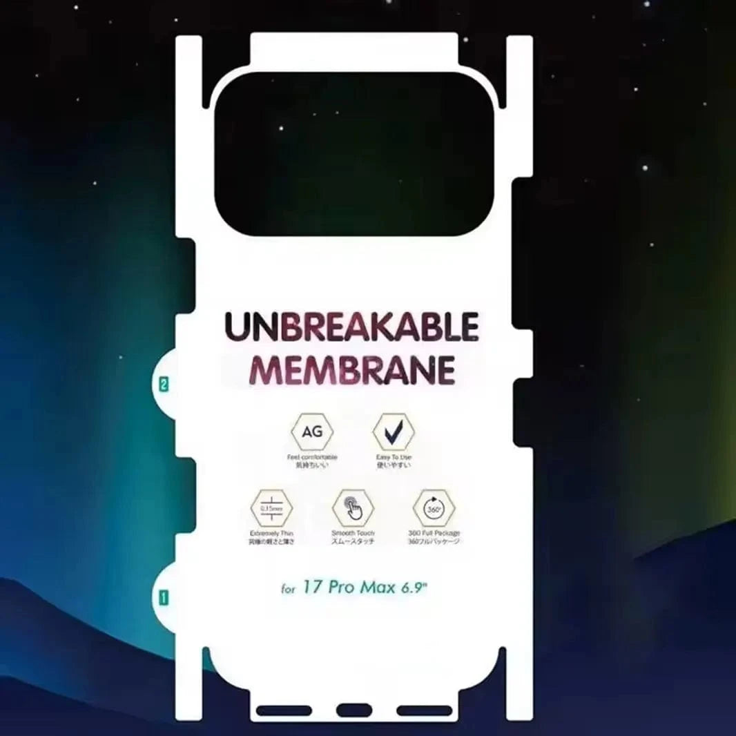 ktusu Generic Screen Protection Membrane Flexible Matte Back Guard for iPhone 17 Pro Max Matte