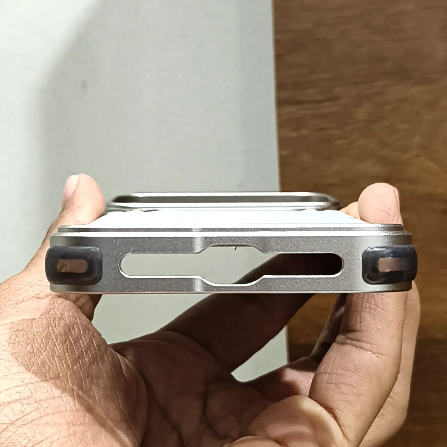 Cases & Covers Metal Frame Leather Magnetic Card Holder MagSafe Case for iPhone 17 Pro Max