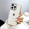 Cases & Covers for iPhone 16 Pro Max / Clear / With MagSafe Metal Keys Hard Phone Back Case Cover for Apple iPhone