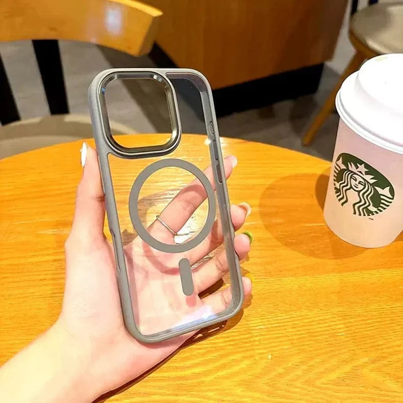 ktusu iShock Cases & Covers Metal Keys Magsafe Hard Back Soft Edge Case for iPhone 11 without magsafe / Black