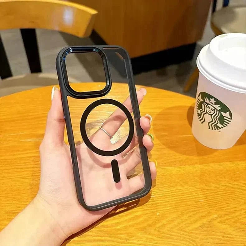 ktusu iShock Cases & Covers Metal Keys Magsafe Hard Back Soft Edge Case for iPhone 11 without magsafe / Black