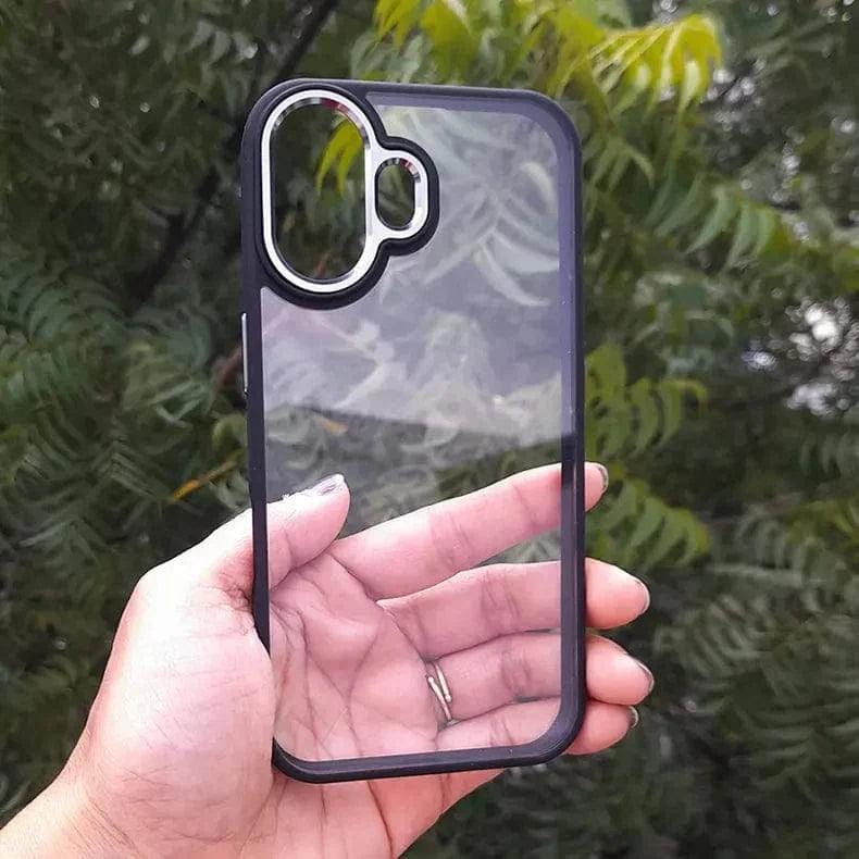 ktusu iShock Cases & Covers Metal Keys Magsafe Hard Back Soft Edge Case for iPhone 11 without magsafe / Black